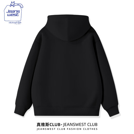JEANSWEST CLUB JeansWest hooded sweatshirt unisex style daily casual spring and autumn girls jacket simple casual loose hoodie