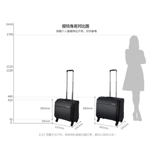 Hanker universal wheel trolley case for men and women business suitcase small suitcase boarding case password box 16 inches black