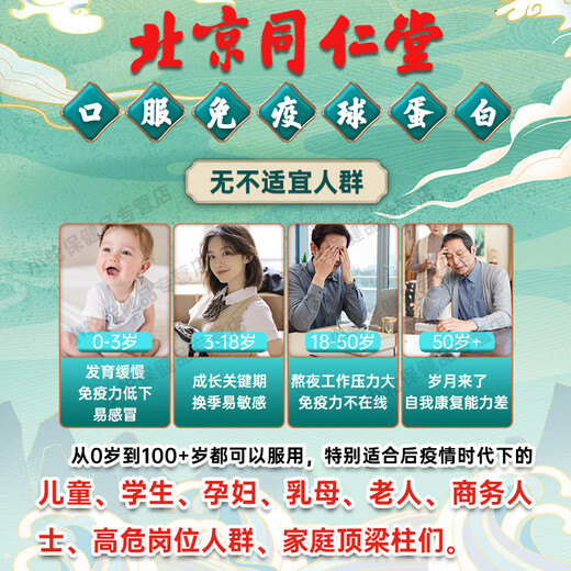 Yifushou Beijing Tongrentang Yifushou Immune Globulin Capsules Enhance Immunity Adult Children and Elderly Kang Mailichu 8 boxes of 192 capsules [cycle pack]