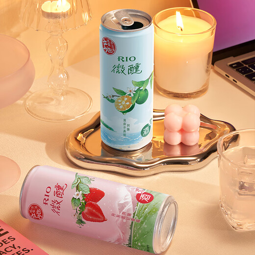 Ruio (RIO) Cócteles pre-mezclados de vino extraño, series de bajo alcohol, 330 ml de con sabor a un solo *8 latas, 330 ml *8 latas, sabor a bacterias de ácido lácteo único