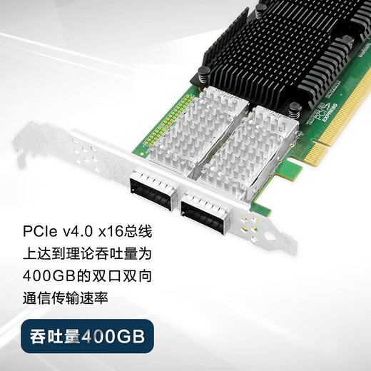 LR-LINK 联瑞IntelE810主控QSFP28双口100G光纤服务器网卡PCIe4.0x16 100G双口光纤网卡（不含模块）