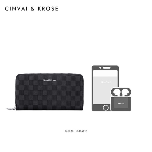Cinvaikrose Day's Day Gift Практический официальный веб -сайт кошелька мужская голова слоя кожи для кожи для кожи кожи сумки для ручной сумки день рождения ck кошелек - черный [практичный для парня и мужа]