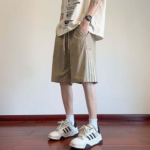 Shannu (Shannu) Ice Silk Shorts Men's Summer Workwear Sports Cool Casual Casual Laig Shorts Men's Basketball Beach Pantal