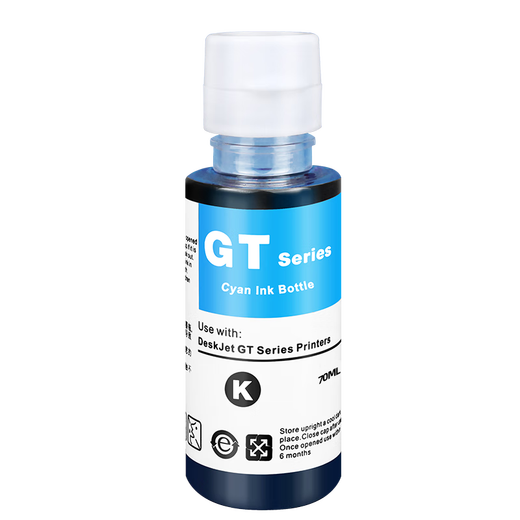 Shangqi es adecuado para HP HP Smart Tank 676 675 310 672 530 Impresora Ink Bin Impresora de impresora GT52 Cyan Ink [70ml]