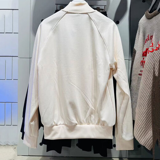 阿迪达斯（adidas）三叶草外套男装秋冬季新款训练运动服时尚舒适立领防风休闲夹克 IR9864白色 XL