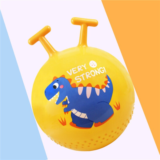 Chentai sheep horn ball sensory training kindergarten jumping ball thickened large children's jumping ball baby inflatable toy dinosaur jumping ball red + air pump