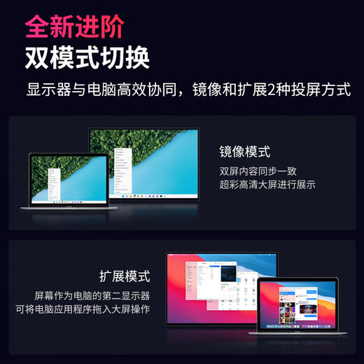 Vichensi OLED self-illuminating 4K portable display external mobile phone computer notebook Macbook/Ps5/Switch office game design professional extended secondary screen 16-inch OLED 4K 16 10 touch AU16TO