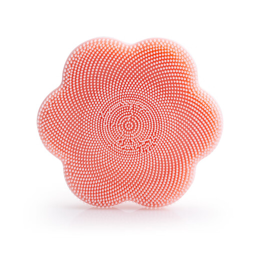 Face wash brush massage artifact manual pore cleaning and blackhead cleansing device silicone soft-bristled face wash brush gray and white