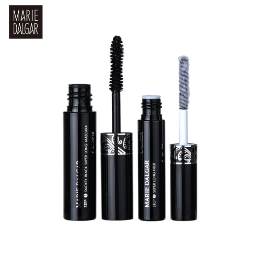 MARIEDALGAR mascara waterproof, non-smudged, long-lasting, curling, thick and shaping, female black tassels, natural black, two brush heads, elongating trial size, mascara sample