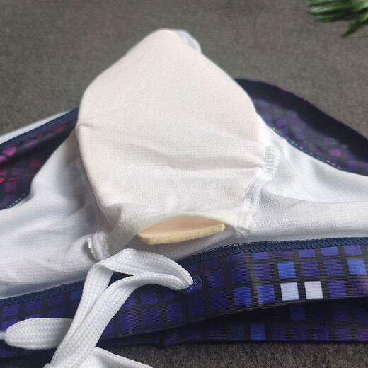 UXH men's youth briefs starlight small square pants swimming pool polyester elastic fabric comfortable and trendy shorts purple M