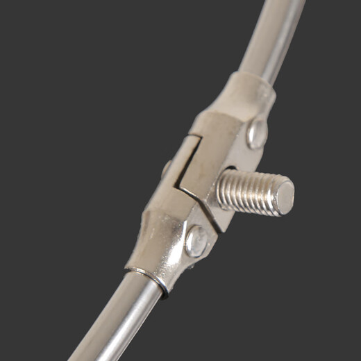 DiaoLongWang stainless steel net rod, fishing net head, folding fish net bag, fishing gear net, fishing net accessories, net head, black fine eye, 35cm