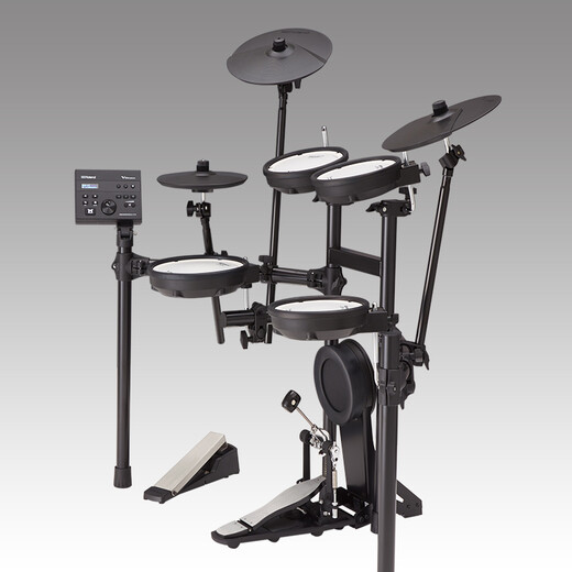 
Roland TD-07KV professional performance electronic drum low noise drum jazz drum set home practice TD-07KV five drum four cymbal silver three-piece set
