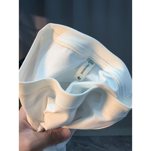 
Qianji (QIANJI) high-end short-sleeved T-shirt for men's summer new loose round neck printed T-shirt sweat-absorbent half-sleeved cotton top White [JSW9901#] M Suitable for weight 90-100 Jin [Jin equals 0.5 kg]