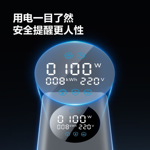 Bull (Bull) Pantalla de pantalla digital inteligente GaN 100W Cargo de carga rápida/Estación de carga de escritorio/Cebo de escritorio Anti-Surge E-Sports Vertical USB 2C2A+3 Jack Switch de control principal