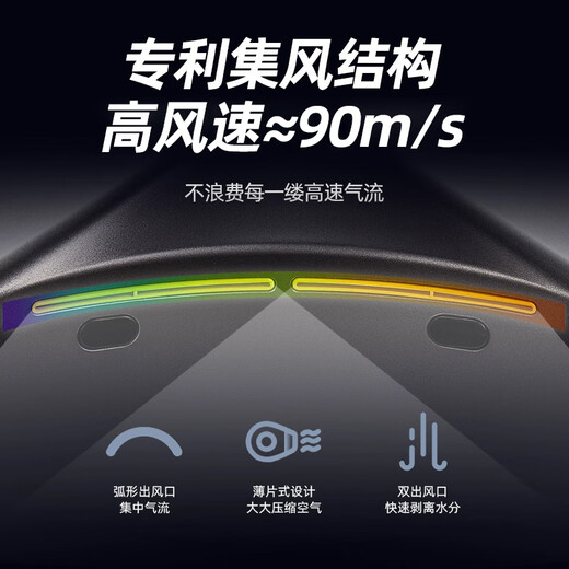 
Mobile phone hand dryer fully automatic sensing bathroom home hand dryer blow dryer blow dryer mobile phone dryer 3881-Black