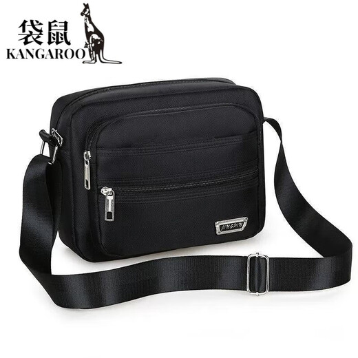 袋鼠（KANGAROO）多层做生意包包卖菜收钱老板女收银专用包摆摊斜挎包卖货用的钱包 云志688升级版六层拉链黑色