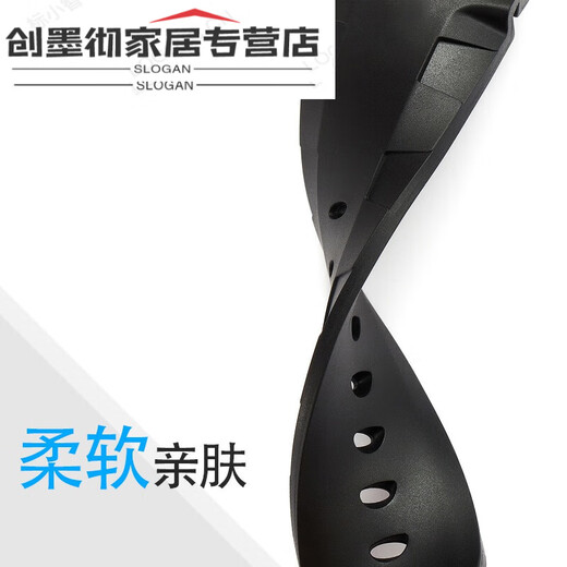珠佩丽原装沛纳海表带适配手PAM616/1305/692/1950原针扣24 PNH-黑带绿标+银色针扣 26MM