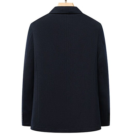 Fulanle Paulo LOOL Support Sun Autumn Men's Trow Traje de lana STRING STRING Business Catón de lana grueso de hombres Dark Blue grueso 175/l