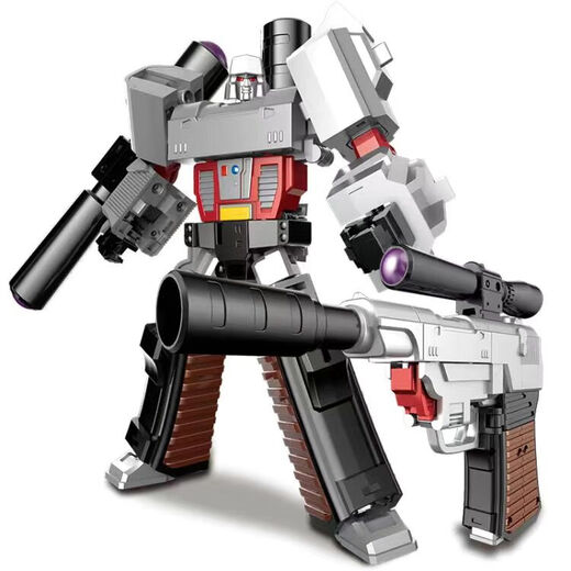 Baowan Baby kleiner Verhältnisse transformierte Spielzeugpistole ist mächtig 7 Tage Ba Tian King Kong Tiger Roboter Mecha Kinderjunge Geschenk 689 Jahre alt 10 cm schockierender Gott der Kriegswaffe