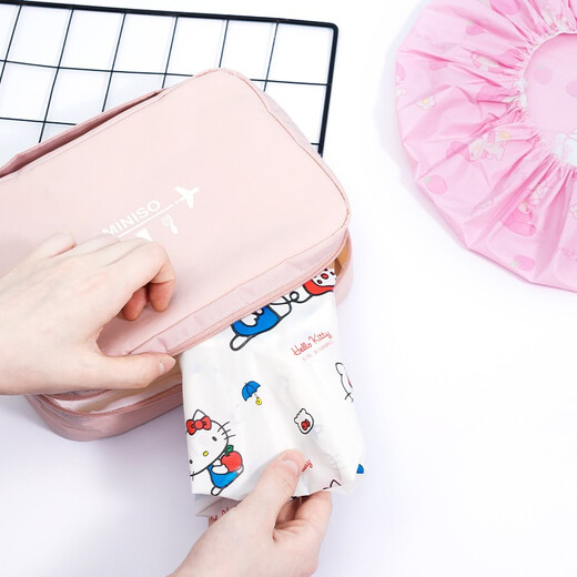 MINISO Sanrio waterproof cartoon shower cap waterproof shower cap baked oil shower cap travel portable (3 pieces)