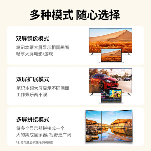 绿联HDMI2.0转DP1.2转接线头Displayport公4K高清视频连接线 笔记本电脑接显示器转换器线1.5米25153