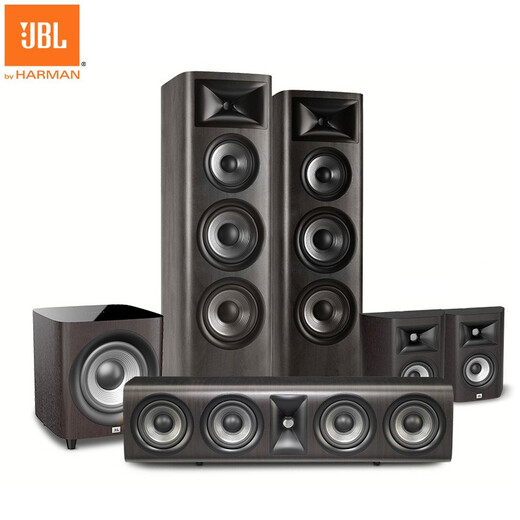 JBL Studio 698 Juego de audio de cine en casa altavoz casero de madera Hifi dual de 8 pulgadas Unidad de bajo de 8 pulgadas Cine profesional 698 madera clara + 4800 amplificador de potencia