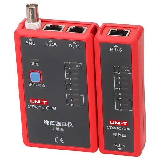 UNI-T Line Tester Network Line Hunter Multifunktionelle Telefonlinie Cruiser Video Line BNC Koaxialkabel Tester UT681C (RJ45/RJ11/BNC)