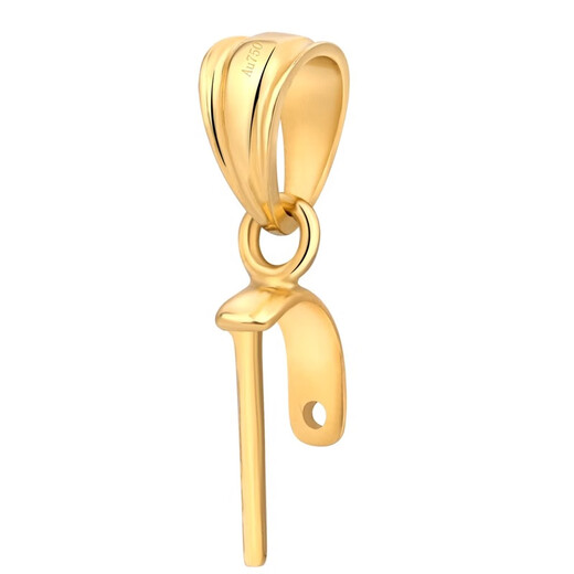 Tongrubi 18K gold jade pendant buckle accessories Buddha buckle pendant buckle thickened melon seed buckle gold buckle 18K gold