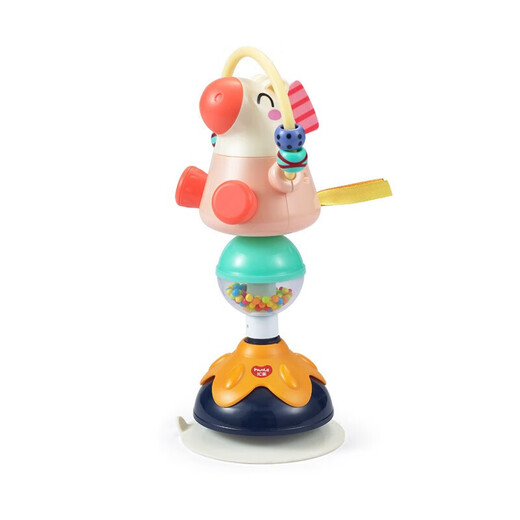 Huile Toys Baby Essstuhl Saugnapfbecher können Zähne kauen Spielzeug handwerksübergreifend Baby, um das Essen zu überreden und das Spiel stolz Little Peacock 385c zu trösten
