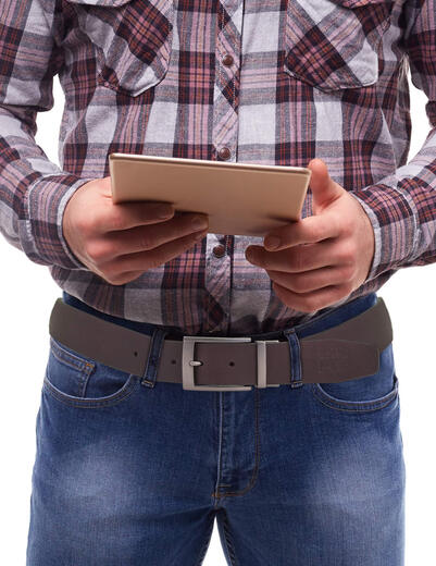 添柏岚（Timberland） 添柏岚 男士两面皮腰带 商务休闲棕黑色 36码 棕色/黑色 36