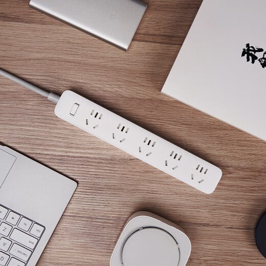 Xiaomi (MI) Mijia 5-Loch-Plug-in-Board Neue Nationale Standard-Socket-Überlastschutzschutz Hochtemperature Flame-Retardant Platin Drag Board in voller Länge 2 Meter allgemeines Steuerelement Xiaomi 5-Loch-Plug-in-Board