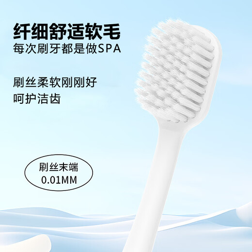 OralGos British Adult Soft-bristled Toothbrush Couple Model Household Family Student Men and Women Special Gum Protecting Broad-head Adult Toothbrush 1 Box Soft-bristled Toothbrush 2 Count