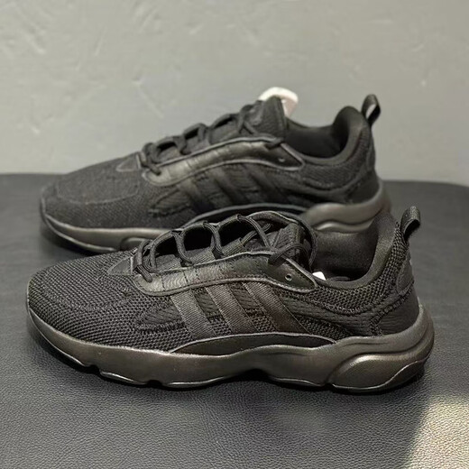 阿迪达斯 （adidas）三叶草男鞋女鞋夏季运动鞋网面透气跑步鞋复古老爹鞋休闲鞋JQ3927 JP8237/全黑 39