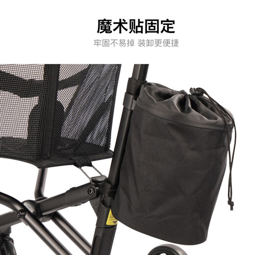小虎子T18婴儿推储物包头枕垫靠头布溜娃神器蚊帐收纳袋童车配件 小虎子原装前置物袋黑色