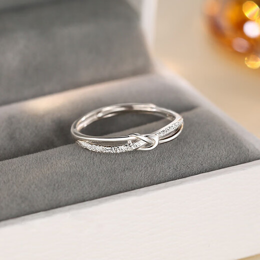Core luxury 999 sterling silver ring ring for women, versatile pure silver open ring, niche light luxury ring, index finger ring, birthday gift, star ring