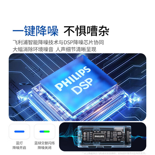 Philips (PHILIPS) national subsidy wireless lavalier microphone one-to-two live radio microphone vlog anchor outdoor short video interview plug-in noise reduction microphone DLM3545V