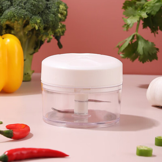 Baijila garlic machine garlic masher household garlic masher garlic mince garlic meat grinder household garlic puller mince meat stuffing manual garlic puller 100ml large capacity