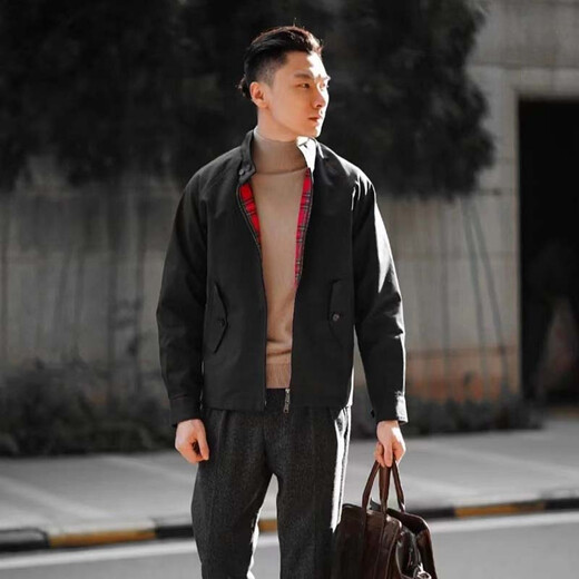 Baracuta G9 Classic Harrington Casual Jacket Harrington Jacket Men's Jacket Navy Navy Blue Spot One Size UK40