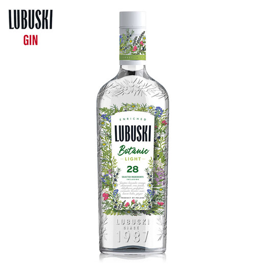 卢布斯基洋酒LUBUSKI GIN卢布斯基金酒植物学家葡萄柚果味 植物学家金酒25度 500ml