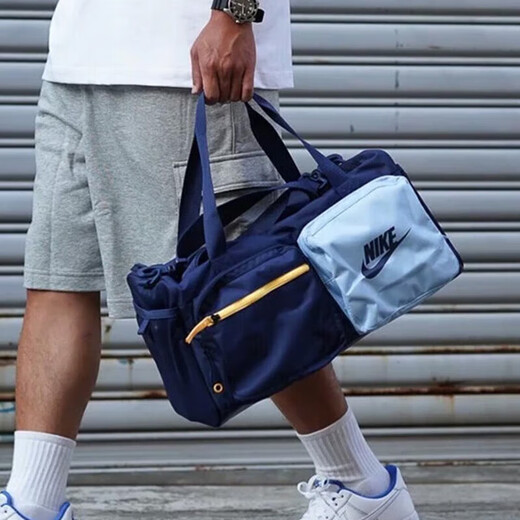 Nike (Nike) Sports and Leisure Fitness Entrenamiento húmedo y seco Contraste en color Bolso de hombro Bags Crossbody Bag Ba Ba6169-410 47x24x22 cm