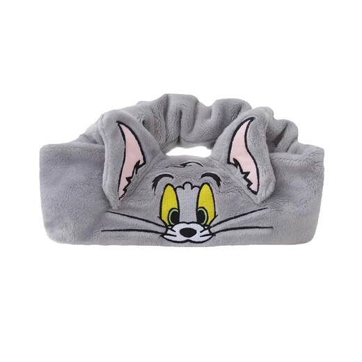 Anzhishang K's same style Tom cat headband sports face wash headband women's makeup mask men's hair band hood 1#K total-Tom cat's same style-grey