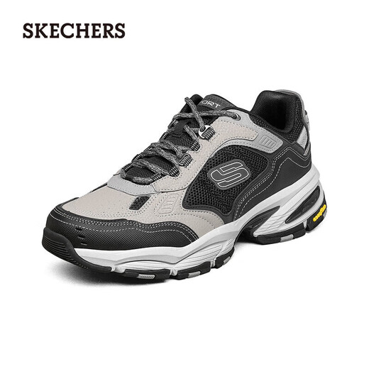 Skechers autumn and winter men's shoes thick sole heightening dad shoes soft sole comfortable casual shoes versatile sports shoes 237145