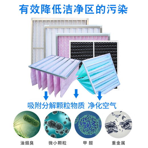 XMSJ初效过滤器板式G4中效袋式无纺布防尘高效工业空调空气过滤网 量大优惠联系客服/颜色定制1391