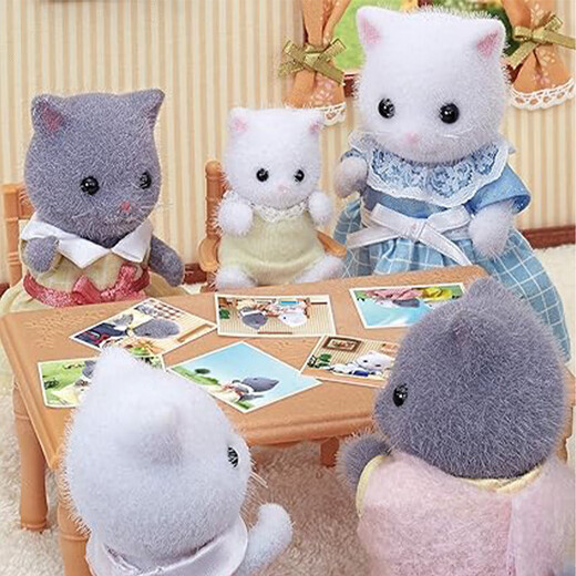 森贝儿家族（Sylvanian families） 日版波斯猫宝宝 过家家女孩玩具玩偶套装 生日礼物送儿童礼物