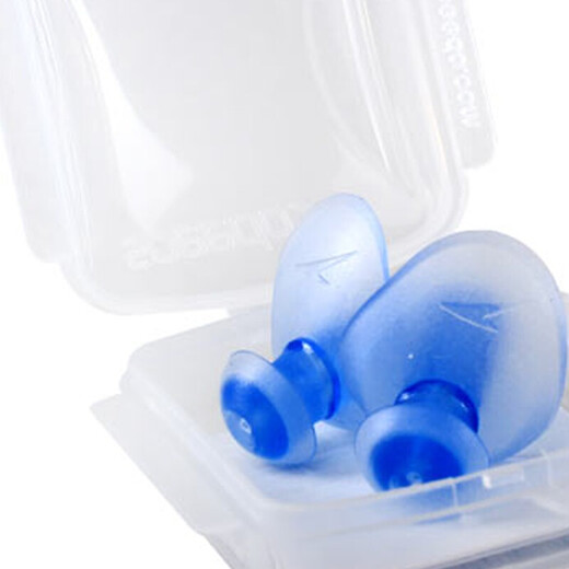 Speedo swimming earplugs TPR soft waterproof comfortable waterproof sound-conducting swimming earplugs swimming equipment accessories blue