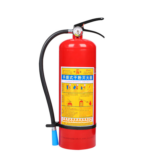 桂安灭火器4kg干粉手提式家用商用仓库12358公斤联塑消防器材箱子 4公斤联塑+箱子1个