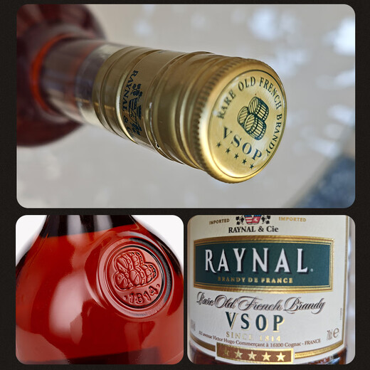 All Good (Raynal) Día de San Valentín Vino Extranjero Original French Oak Barrels de roble Agua de la vida Brandy Original VSOP 700ml 1 Botella