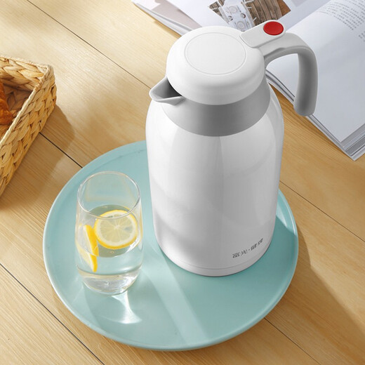 Fuguang thermos kettle household thermos boiling water bottle large capacity stainless steel thermos kettle household thermos coffee cup mint green 2200ml