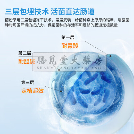 Jianerma Changbijian probiotic prebiotic freeze-dried powder probiotic powder 1.2 trillion probiotic powder 20 bags single box
