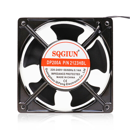 
Lishi 12CM cooling fan 12038 220V ball DP200A 2123HBL chassis cabinet axial flow fan GD model